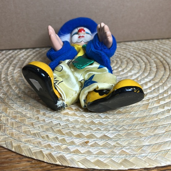Vintage Figurine Clown Dolls Size 6.5” In Height - Picture 8 of 9